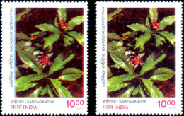 MEDICINAL PLANTS OF INDIA-SARPAGNDHA PLANT-ERROR-SCARCE-INDIA-1997-MNH-TP-269 - Geneeskrachtige Planten