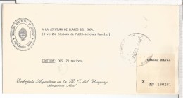 ARGENTINA CC CORREO OFICIAL DIPLOMATICO AGREGADURIA NAVAL EN URUGUAY - Service