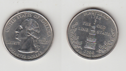 QUARTER  DOLLAR - 2000 P - .MARYLAND - 1999-2009: State Quarters