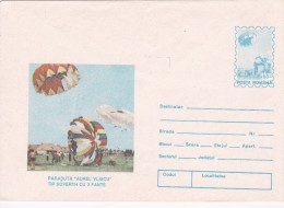 ROUMANIE ENTIER POSTAL    THEME PARACHUTISME - Parachutespringen