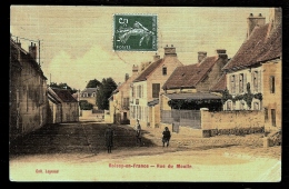 CPA ANCIENNE- ROISSY-EN-FRANCE (95)- RUE DU MOULIN  AVEC ANIMATION- GROS PLAN- FINITION TOILÉE- - Roissy En France