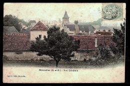 CPA ANCIENNE- MOISSELLES (95)- VUE GENERALE EN ÉTÉ- TRES GROS PLAN- CLOCHER- - Moisselles