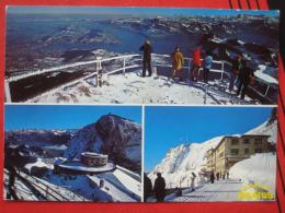 Kriens (LU) - Mehrbildkarte Pilatus (Panorama, Hotels) Winter - Kriens