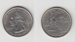 QUARTER  DOLLAR - 2001 D - NEW YORK - 1999-2009: State Quarters