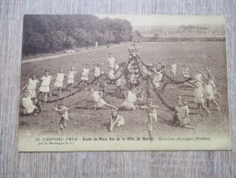 CPA 44 CHATEAU D'AUX LA MONTAGNE ECOLE PLEIN AIR DE LA VILLE DE NANTES EXERCICES PHYSIQUES  FILLETTES - La Montagne