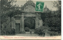 CPA 41 SELLES SUR CHER PORTE DU CHATEAU - Selles Sur Cher