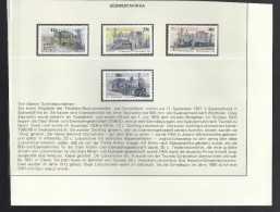 O) 1985 SOUTH AFRICA, LOCOMOTIVE , PAINTING JJ VAN ELLINCKHUIJZEN, SET MNH - Unused Stamps