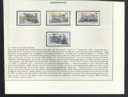 O) 1985 SOUTH AFRICA, LOCOMOTIVE , PAINTING JJ VAN ELLINCKHUIJZEN, SET MNH - Ungebraucht