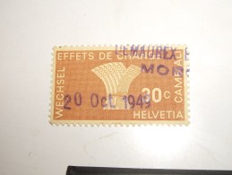 HELVETIA   Effets De Change Cambiali  Wechsel  30 C  MORGES - Revenue Stamps