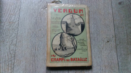 Verdun Le Seul Guide Pratique En 3 Langues  Champs De Bataille Frémont Bèze 1929 Guerre Ww1 - Guerra 1914-18