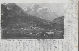 GRUSS AUS GSTEIG BEI SAANEN → Alter Lichtdruck Anno 1902 - Gsteig Bei Gstaad