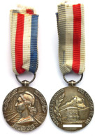 Médaille D'Honneur Des Chemins De Fer. 1959. Attrubuée. Bronze Argenté - France
