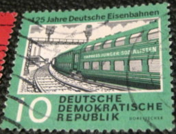 Germany 1960 The 125th Anniversary Of Rail Roads 10pf - Used - Autres & Non Classés