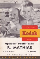 86. POITIERS. POCHETTE PHOTOS "KODAK´. ANNÉE 1951.OPTIQUE PHOTO CINE R.MATHIAS - Materiale & Accessori