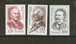 ISLANDE 1979 MUSICIENS  YVERT N°500/502   NEUF MNH** - Unused Stamps