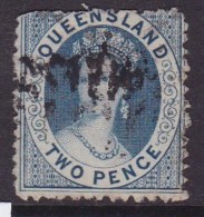 Queensland 1867 SG 38 P.13  £18 Used - Usados