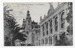 (RECTO / VERSO)  MONTE CARLO EN 1912 - N° 705 - LE THEATRE - BEAU CACHET - CPA - Teatro D'opera