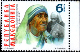 MOTHER TERESA-MACEDONIA-SCARCE-MNH-B9-679 - Madre Teresa