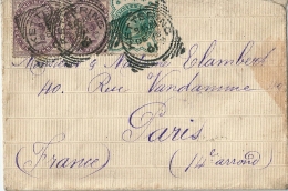 Enveloppe  -    Cachet   Au  Départ  De   KETTERING    ( Angleterre )  -   à  Destination  De    Paris - Marcophilie