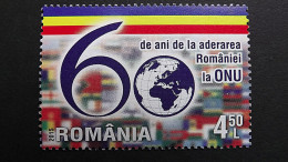 Rumänien 7015 **/mnh, 70 Jahre Vereinte Nationen (UNO); 60 Jahre Mitgliedschaft Rumäniens In Den Vereinten Nationen - Nuovi