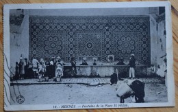 Maroc - Meknès - Fontaine De La Place El Hédim - Animée - Ane - (n°6265) - Meknès