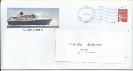 PAP LUQUET REPIQUAGE  QUEEN MARY 2 LOT B2K/0306940 OBLITERE SUPERBE. - Prêts-à-poster: Repiquages /Luquet