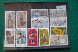 B087 - CEPT - EUROPE EUROPA Used 12 Different Stamps Germany - Cancellations: Celle, Hamburg, Ostfriesland... - Verzamelingen