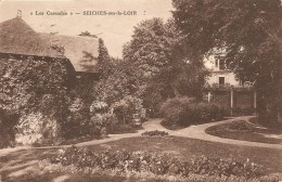 Cpa Seiches Sur Loir Les Cascades  Au Verso Cachet Des Tanneries Angevines Seiches Sur Loir - Seiches Sur Le Loir