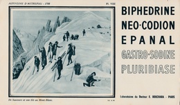 Buvard Biphedrine Neo-Codion Epanal Gastro-Sodine Pluribiase - Laboratoire Du Docteur E. Bouchara - Produits Pharmaceutiques