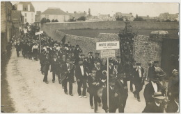 Carte Photo Société Musicale Conlie à Vannes Morbihan Vers Villaines La Juhel Photo Decker Vannes Et Quiberon - Conlie