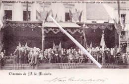 TIRLEMONT - Fête 75é Anniversaire- Inauguration Du Monument Aux Combattants De 1830 - Discours De Mr Le Ministre - Tienen
