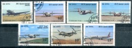 OUZBEKISTAN - Y&T 61Q à 61W (avions) (série Complète) - Ouzbékistan