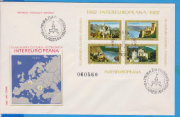 ECONOMIC COOPERATION EUROPA CEPT CASTLE  ROMANIA FDC - FDC