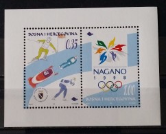 Bosnia And Hercegovina, 1998, Mi:  Block 4 (MNH) - Hiver 1998: Nagano