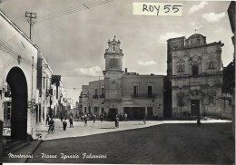 Puglia-lecce-monteroni Piazza Ignazio Falconieri Veduta Molto Animata Anni 50/60 - Other & Unclassified