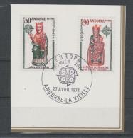 AndFMi.Nr.258-9 / ANDORRA -  Fragment Mit Ersttagsstempel 27.4.1974 - Used Stamps