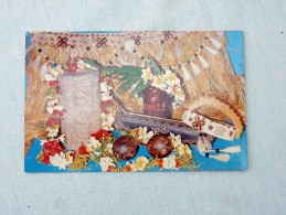 Carte Postale Ancienne : TAHITI : Articles Indispensables à La Danse Tahitienne - Polynésie Française