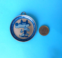 WINTER OLYMPIC GAMES SARAJEVO 1984.- MASCOT VUCKO * Vintage Small Tin Plate * Jeux Olympiques Olympia Olympiade Olimpici - Uniformes Recordatorios & Misc