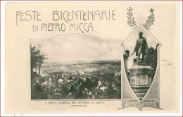 M3781 PIEMONTE TORINO FESTE BICENTENARIE PIETRO MICCA 1906 VIAGGIATA - Mostre, Esposizioni