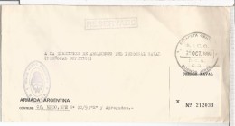 ARGENTINA CC CORREO OFICIAL DIPLOMATIC MAIL MISION NAVAL ARGENTINA EN BOLIVIA - Dienstmarken
