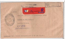 ARGENTINA CC CORREO OFICIAL NAVAL PREFECTURA BAJO URUGUAY - Officials