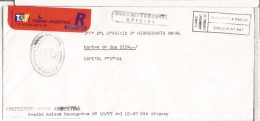 ARGENTINA CC CORREO OFICIAL NAVAL PREFECTURA ZONA BAJO URUGUAY - Dienstzegels