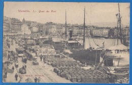 CPA - BOUCHES DU RHONE - MARSEILLE - QUAI DU PORT - SUPERBE ANIMATION - Bateaux, Tamway Magasin Général /7 - Old Port, Saint Victor, Le Panier