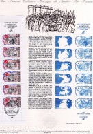 France 1989 Beau Document ( A4) Carnet Personnages De La Révolution Poinçon Et Taille Douce - Révolution Française