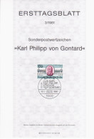 Germany Deutschland 1981-03 Karl Philipp Von Gontard, German Architect, Canceled In Berlin - 1981-1990