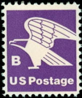 1981 USA (18c) Rate Change B - Eagle Stamp Sc#1818 Post Bird Unusual - Errores En Los Sellos