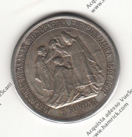 RIPRODUZIONE MONETA DA 5 KORONA UNGHERIA/AUSTRIA DEL 1907 DI FRANZ JOSEPH - MONETA FALSA - - Monedas Falsas