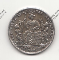 RIPRODUZIONE MONETA TEDESCA DEL 1841 WILHELM KONIG V. WURTTEMBERG - MONETA FALSA - - Monedas Falsas