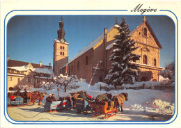 74-MEGEVE- LES TRAÏNEAUX - PLACE DE L'EGLISE - Megève