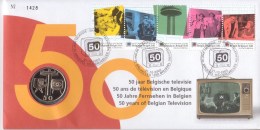 Numisletter 3213-17 50 Ans De Télévision EnBelgique - Numisletter